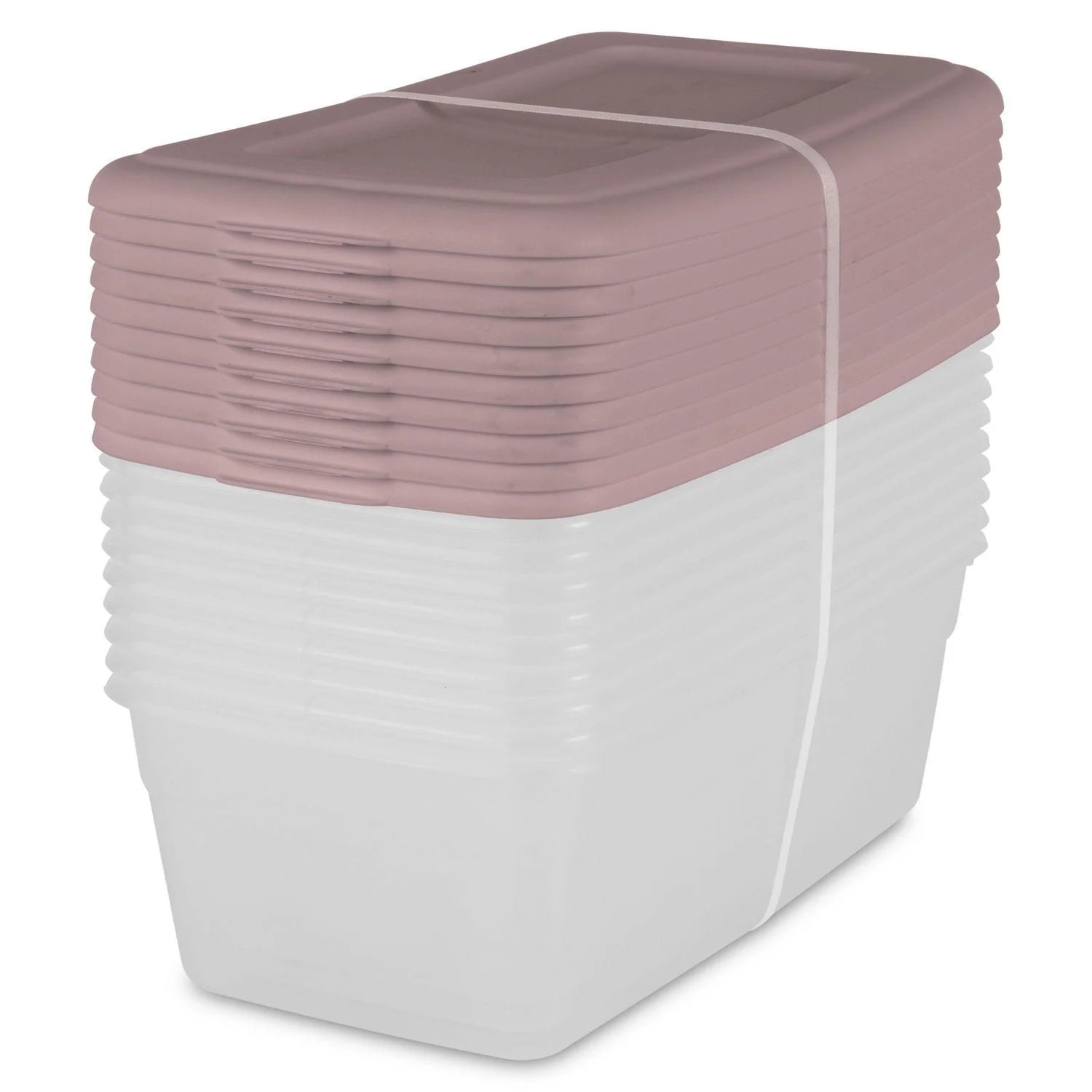 Sterilite Set of (10) 5.7L Storage Boxes - Pink | Walmart (US)
