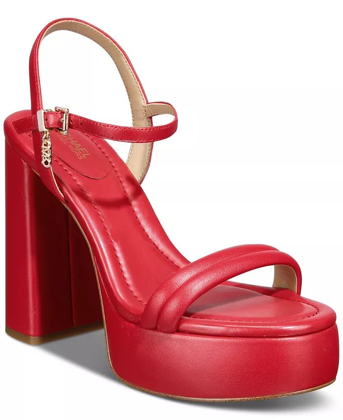 Michael Kors MICHAEL Women's Laci Ankle-Strap Platform Sandals - Macy's | Macy's