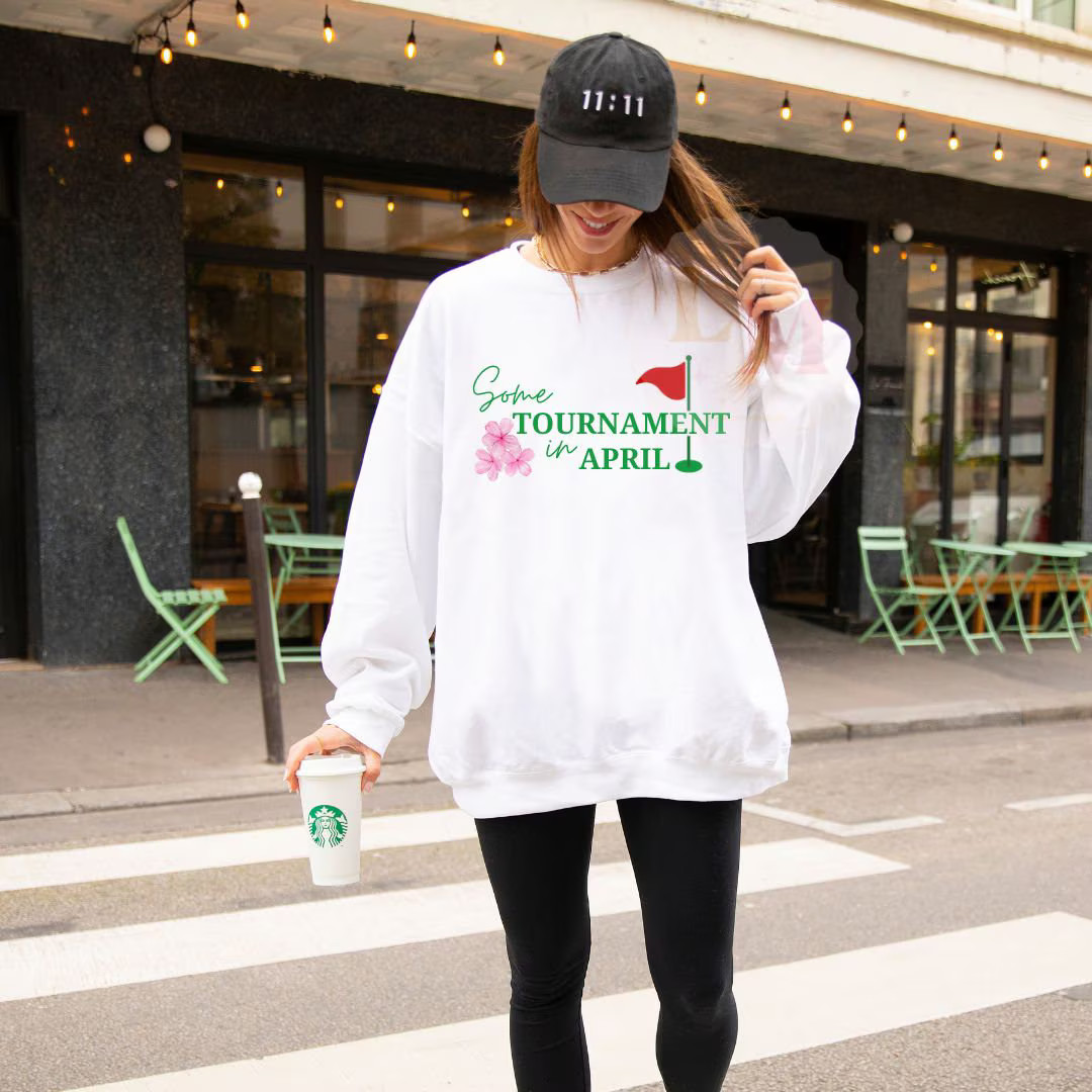 Some Tournament in April Golf T Shirt or Sweatshirt, Apparel for Masters Tournament, Golfing Appa... | Etsy (US)