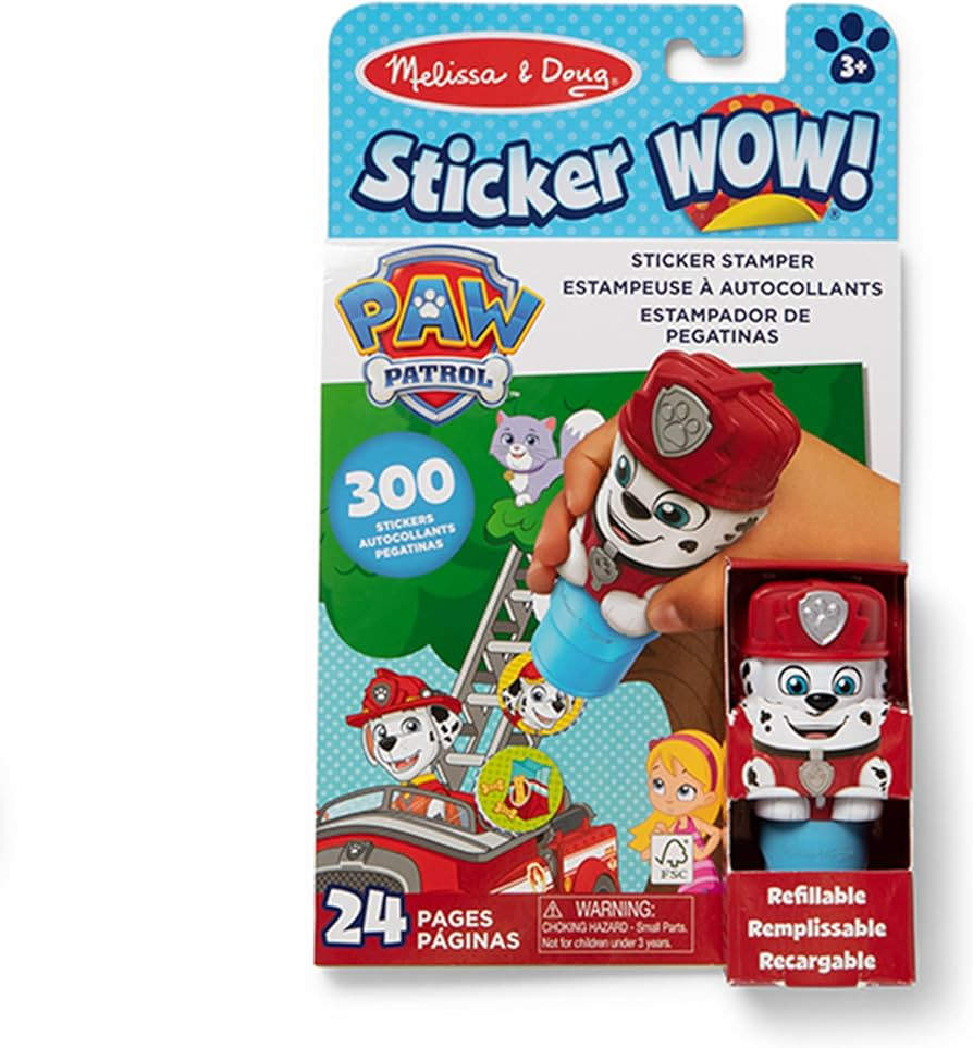 Melissa & Doug Sticker Wow!™ 24-Page Activity Pad and Sticker Stamper, 300 Stickers, Arts and C... | Amazon (US)
