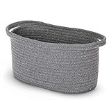 Home Zone Living Woven Basket for Home Storage with 2 Cotton Rope Handles, 100% Cotton, 14.00” x 7.0 | Amazon (US)