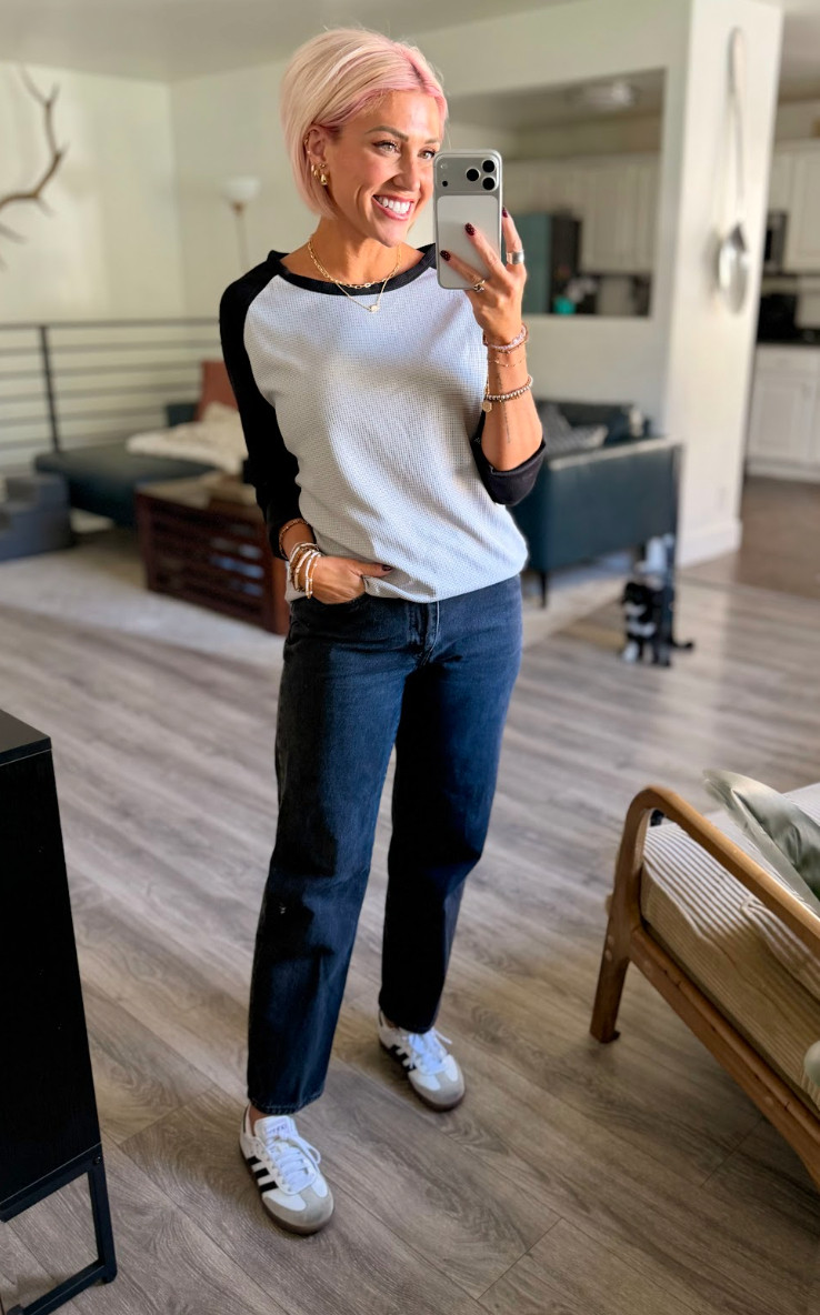 Trying this casual baseball tee with my favorite jeans! Tee: Small // Jeans: 28 // Shoes: tts  

 #LTKootd #LTKSaleAlert
