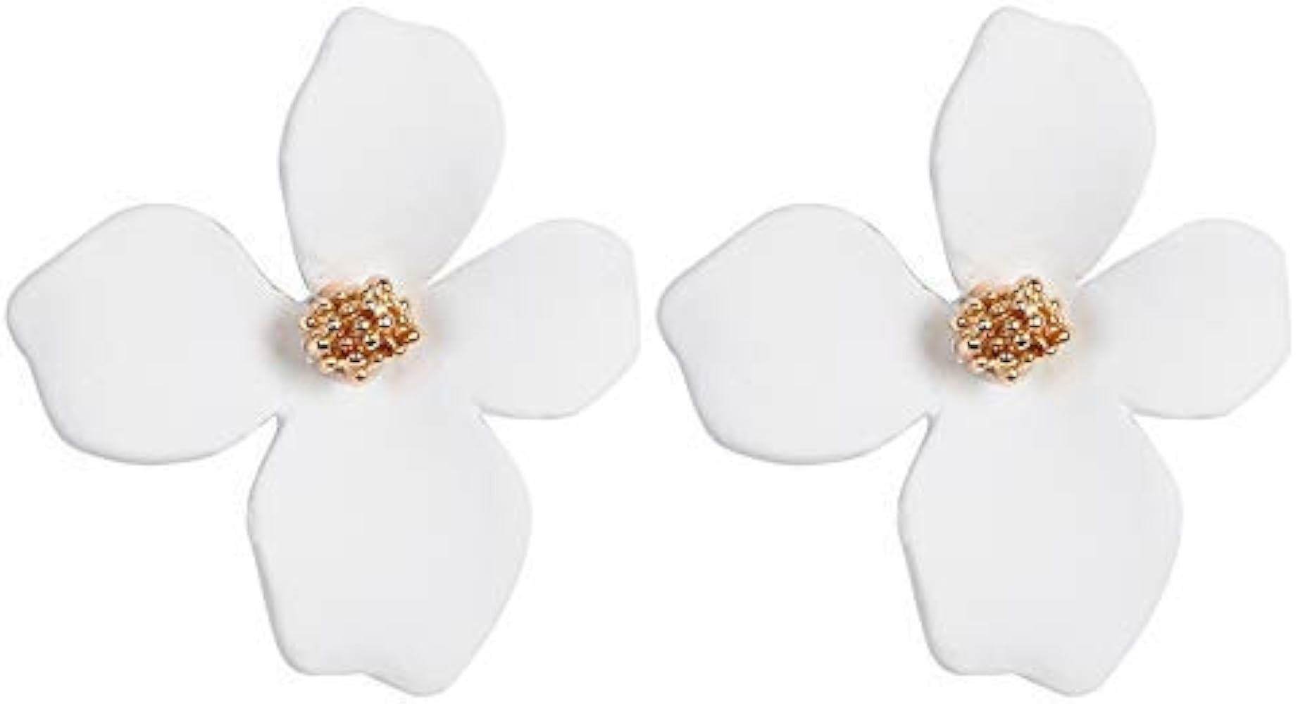 Boho Stud Earrings for Women - Chic Flower Statement Earrings with Gold Flower Bud, Great for Sis... | Amazon (US)