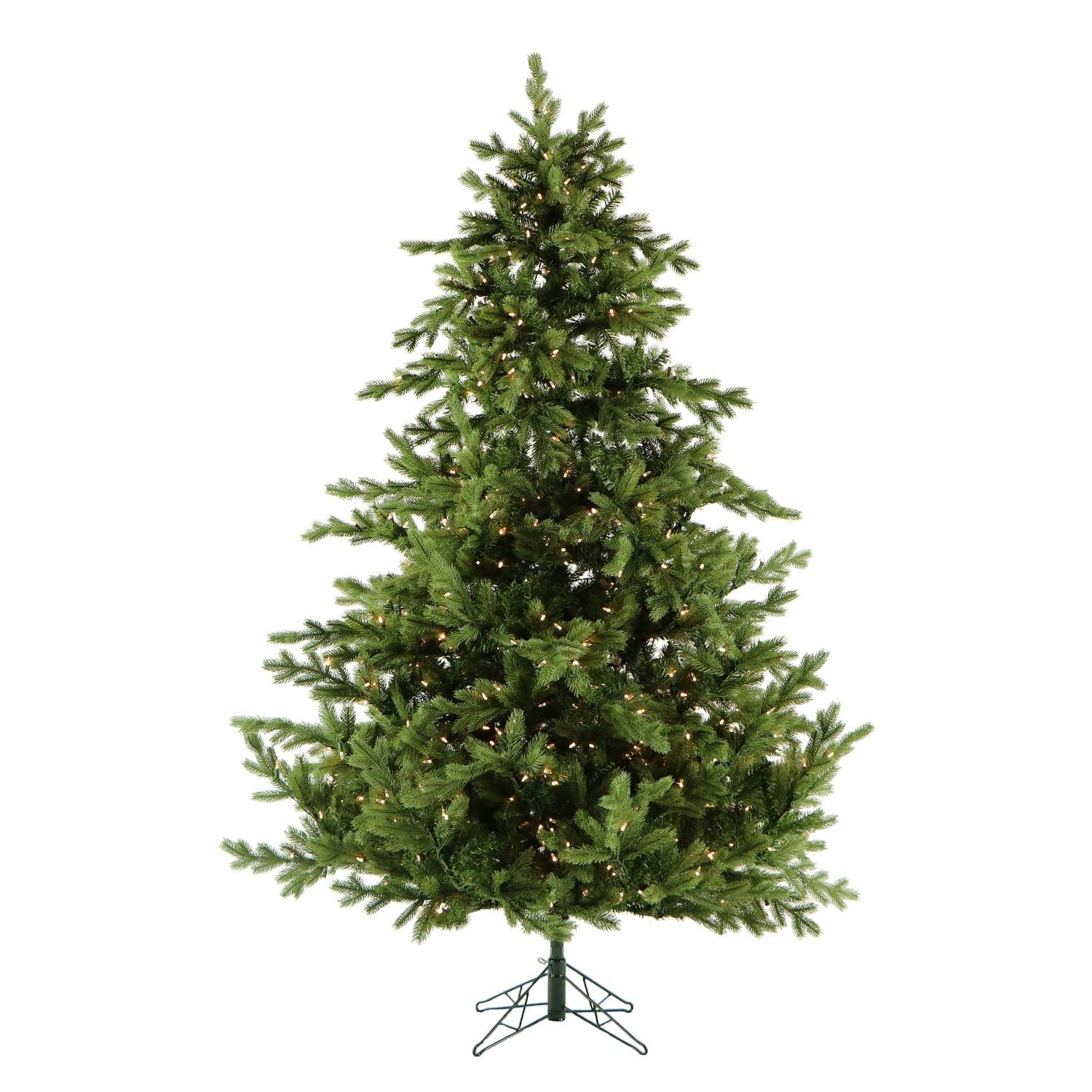 Fraser Hill Farm 7.5-Ft. Foxtail Pine Artificial Christmas Tree with White Incandescent Smart Lig... | Amazon (US)