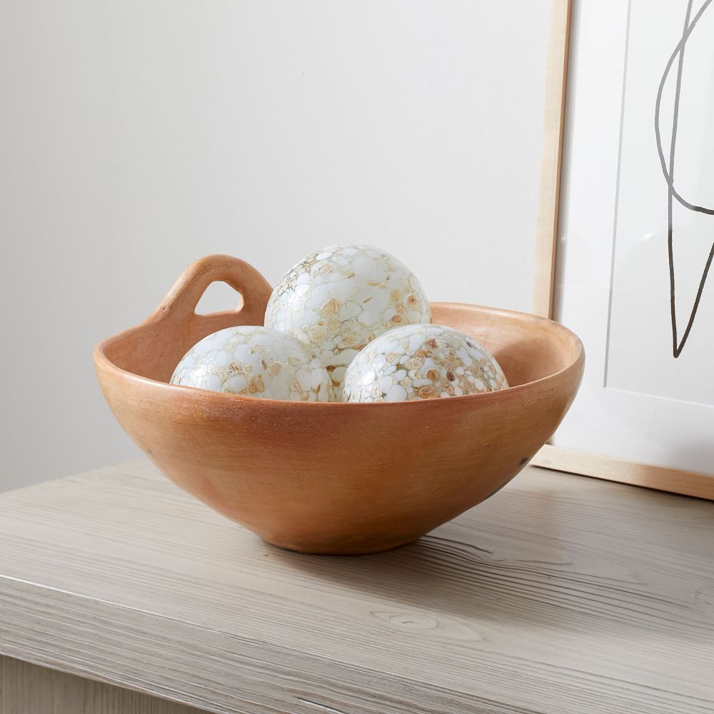 Speckled Mexican Glass Balls (Set of 3) | West Elm (US)