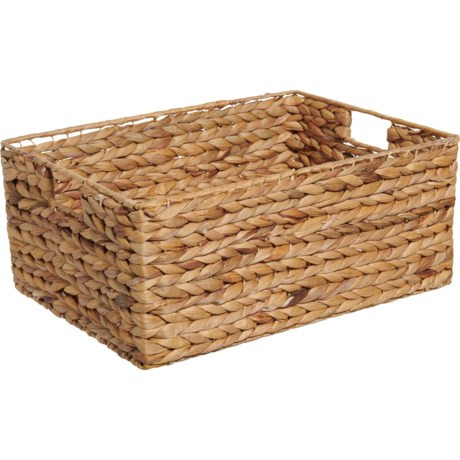 Dwell Water Hyacinth Woven Storage Basket - 7.75x18x13” | Sierra