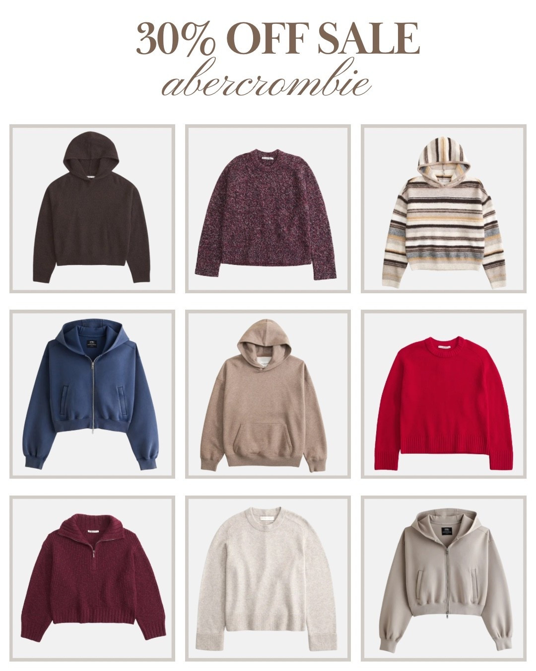 @abercrombie 30% sale / sweaters and sweatshirts #sale #abercrombie