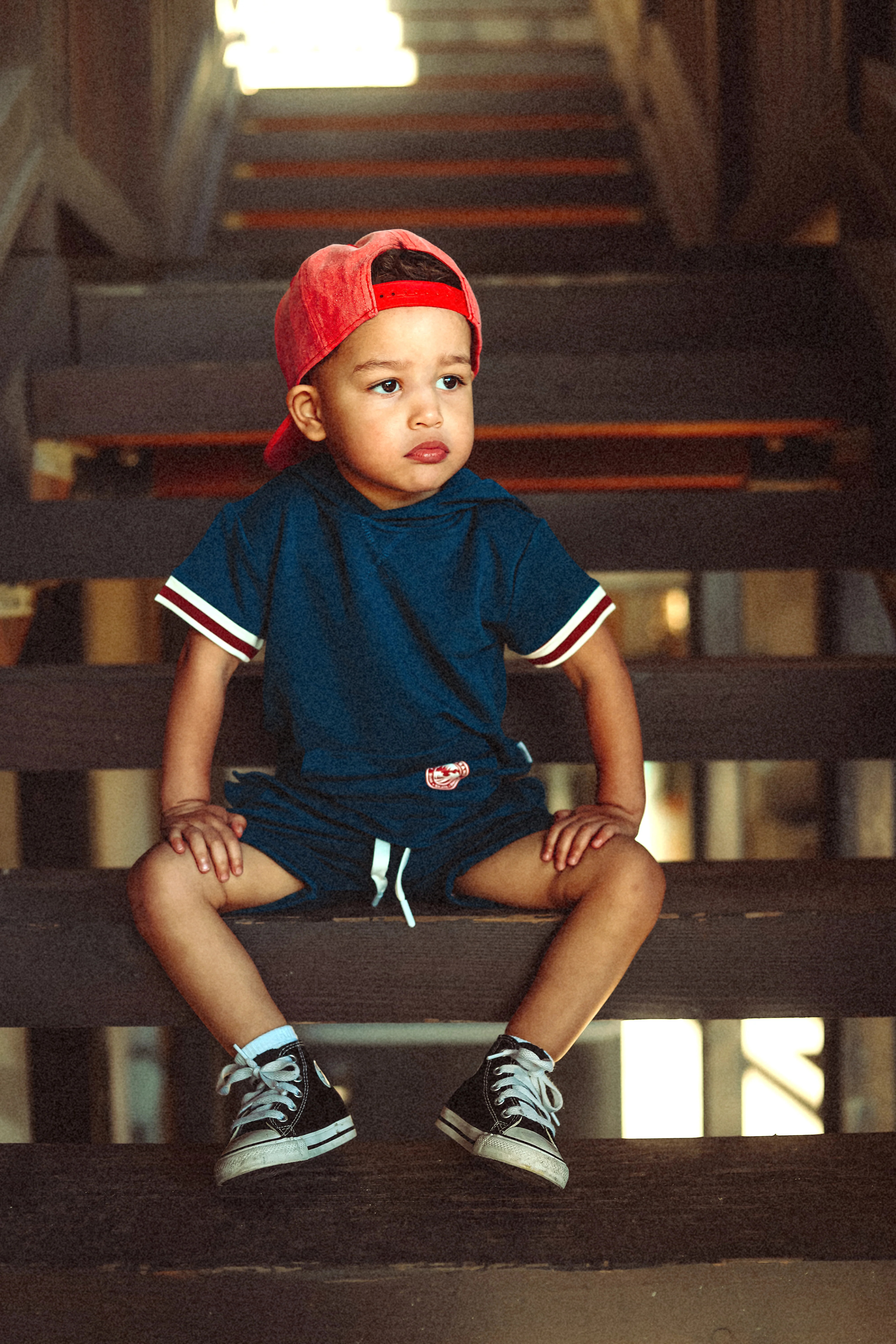 Red White and Snooze Hoodie Shorts Lounge Set | Fletch