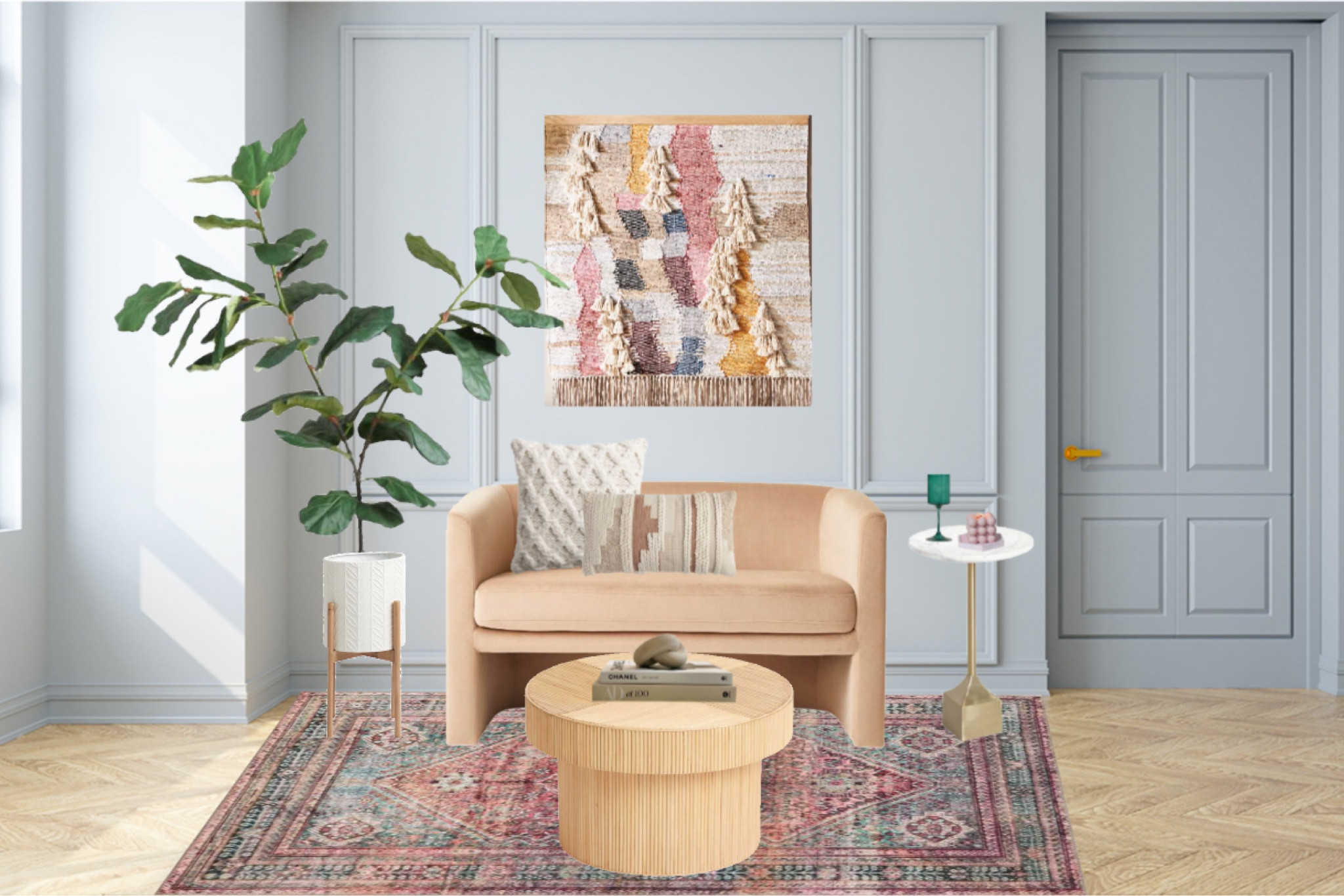 Living Room Concept Board, featuring the new Studio McGee Velvet Loveseat now at Target!😍😍

#LTKstyletip #LTKSeasonal #LTKhome