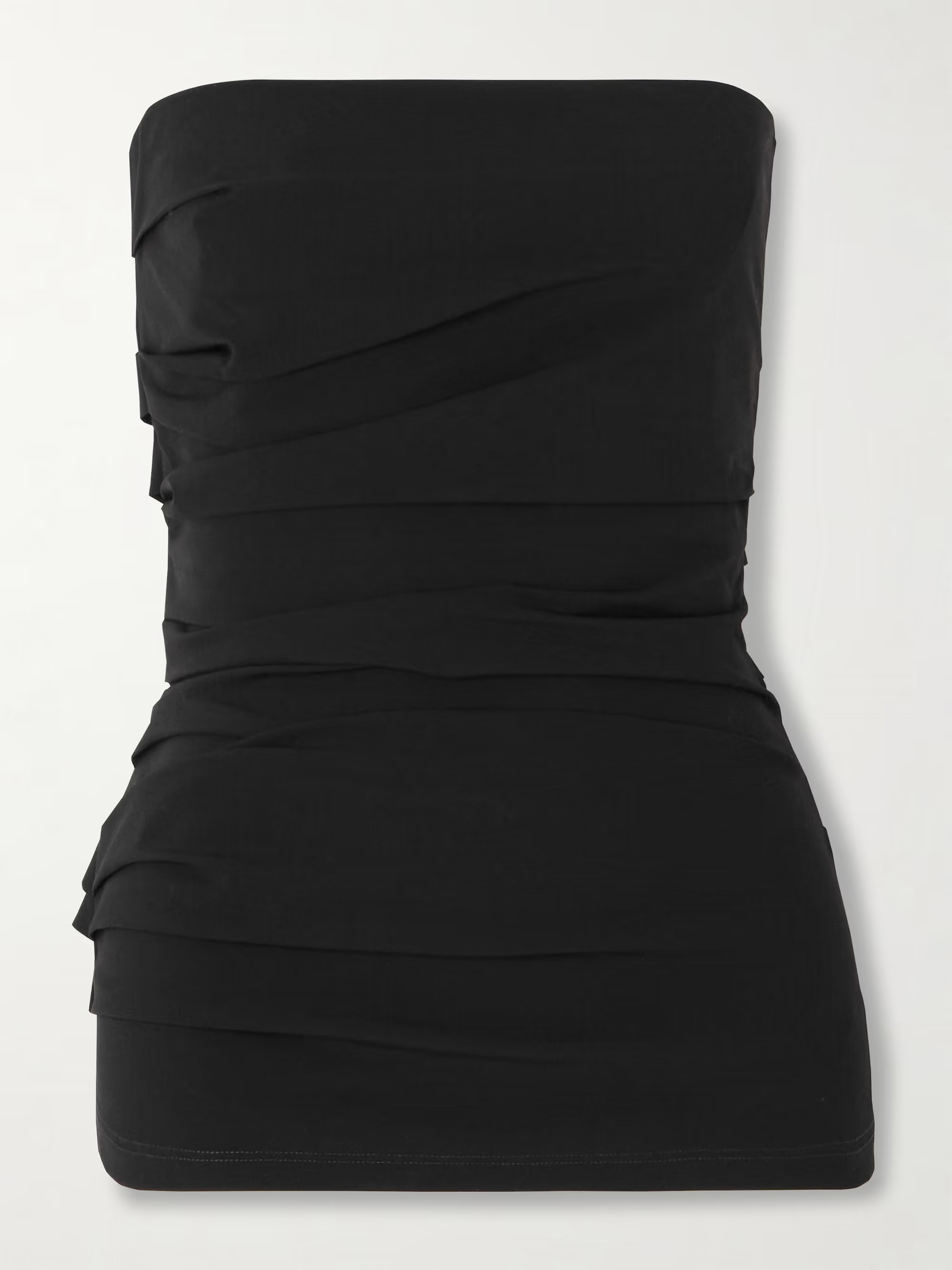 Lena strapless gathered cotton-blend poplin top | NET-A-PORTER (US)