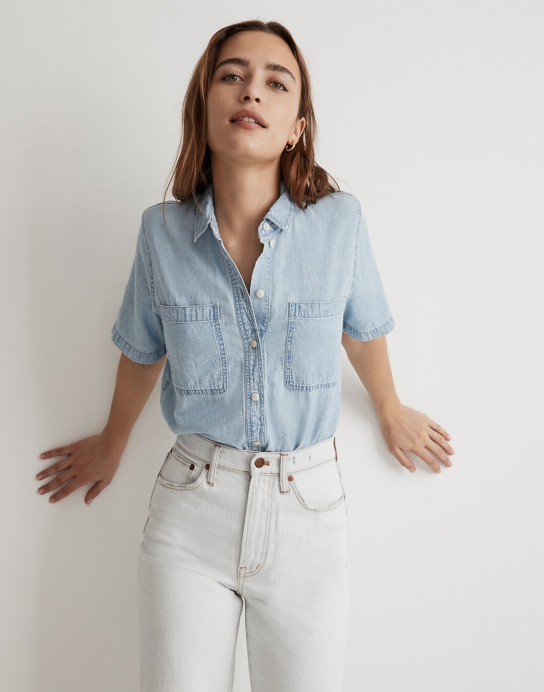 Denim Camp Shirt in Smithley Wash | Madewell