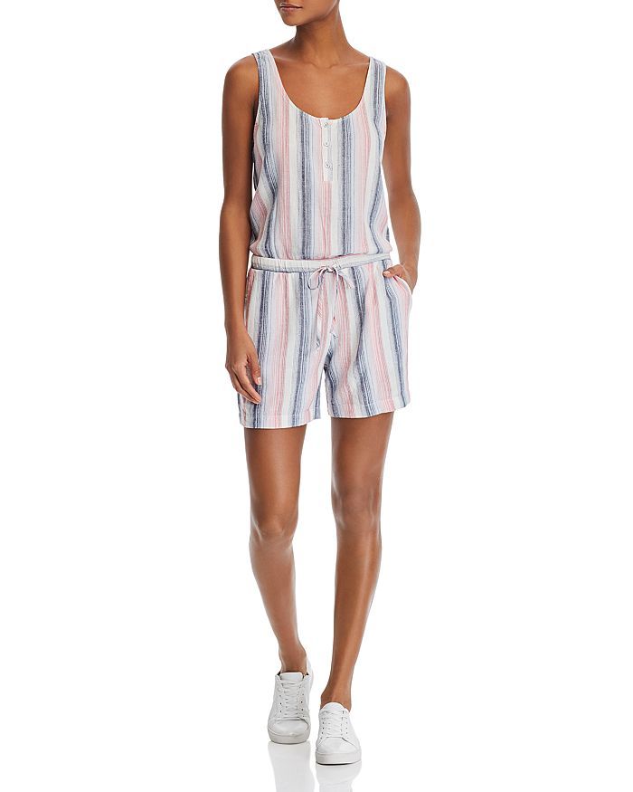 Striped V-back Romper | Bloomingdale's (US)