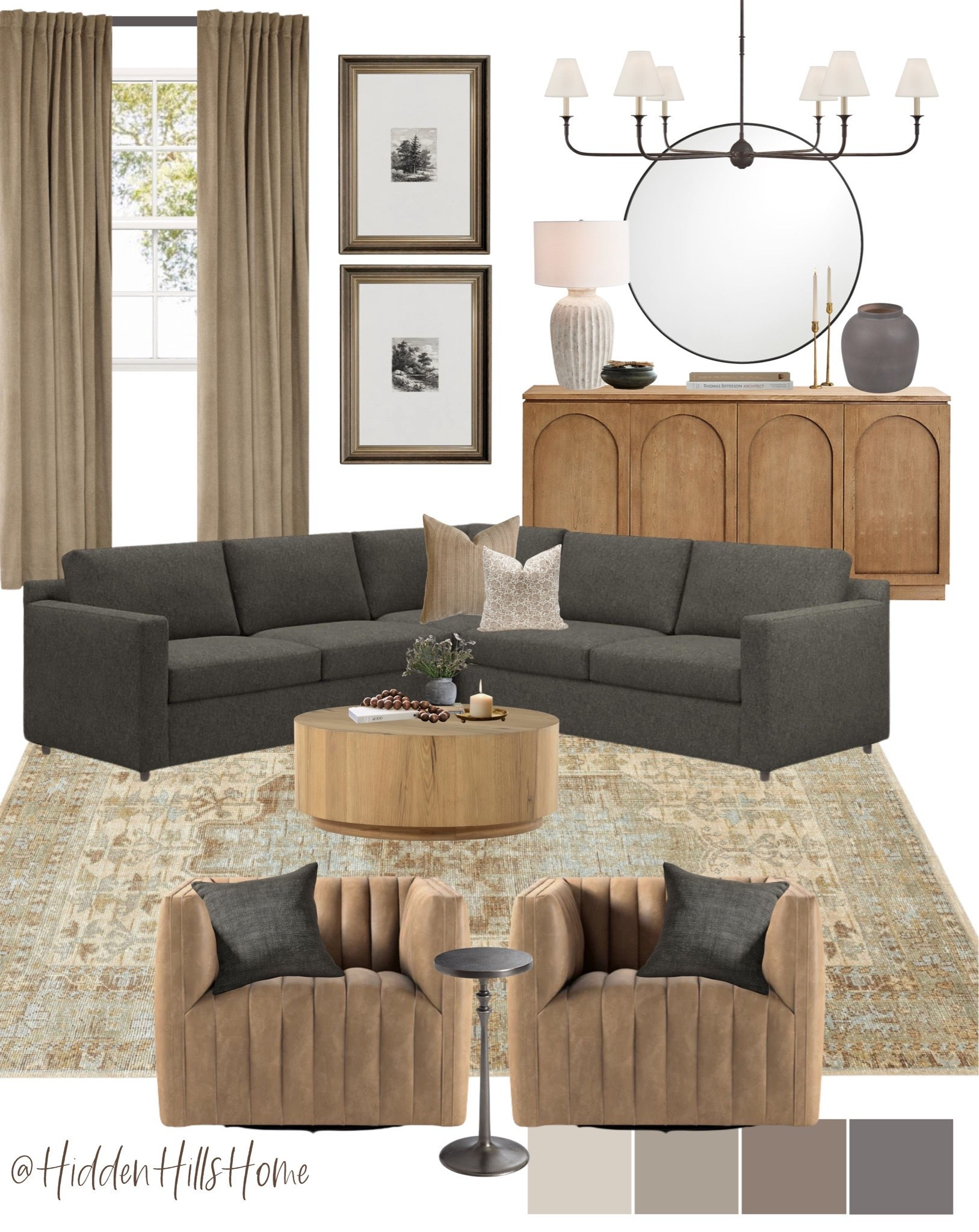 Living room decor, living room mood board, home decor, coffee table, living room design, sectional sofa #livingroom

#LTKHome #LTKSaleAlert #LTKSeasonal