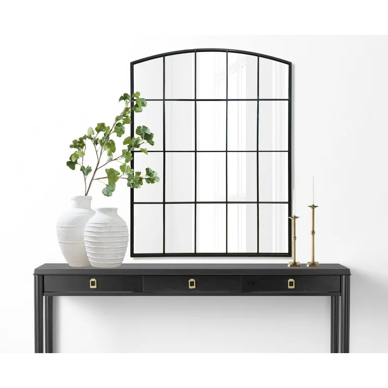 30" x 40" Black Windowpane Wall Mirror | Walmart (US)
