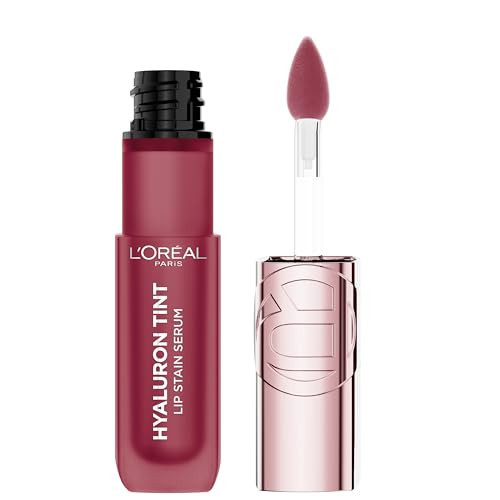 L'Oreal Paris Hyaluron Tint Lip Stain Serum, Long Lasting, Hydrating Lip Makeup Infused with Hyaluronic Acid, 490 Berry Jolie (Rich Deep Berry) | Amazon (US)
