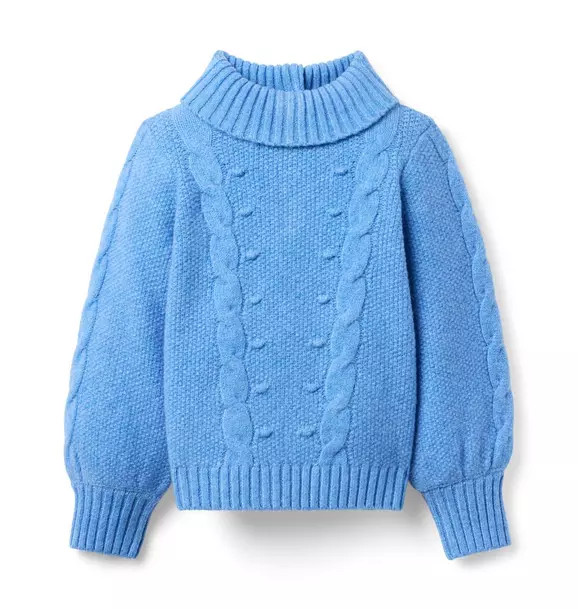 Cable Knit Turtleneck Sweater | Janie and Jack