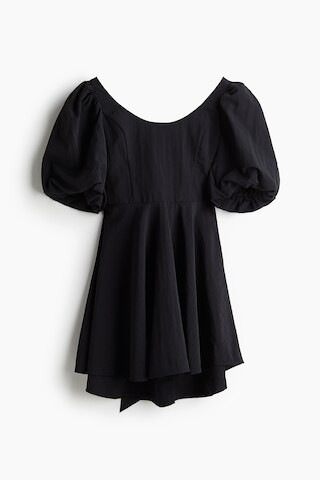 H & M - Balloon-Sleeved Dress - Black | H&M (US + CA)