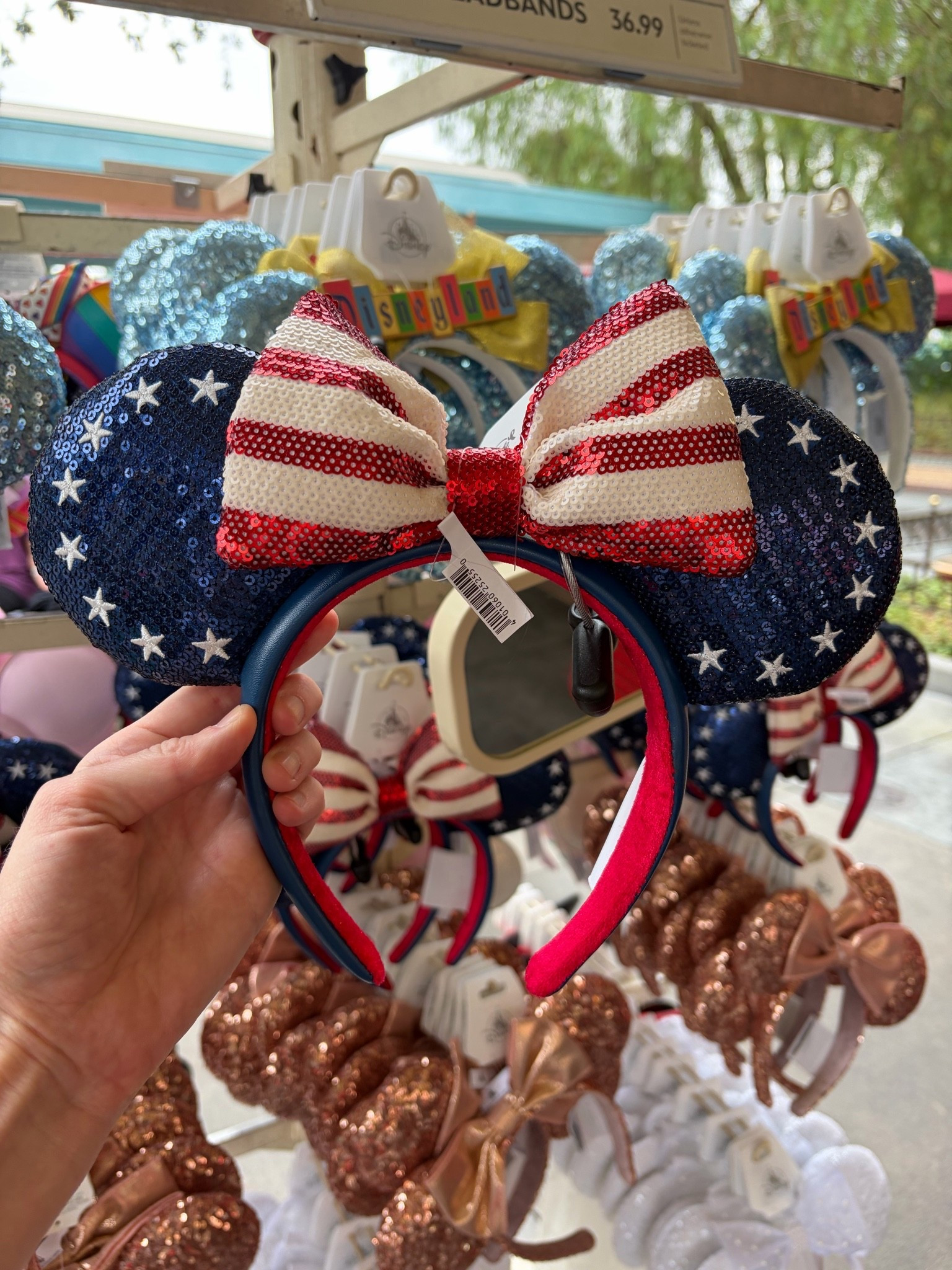 Americana Minnie ears! They’re at Disneyland and California Adventure right now. You can also get them from Disney Store’s website 🇺🇸

#LTKootd #LTKSeasonal #LTKTravel