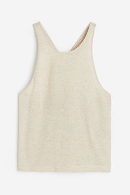 Top en mezcla lino | H&M (FR, IT, ES, PT, BE)