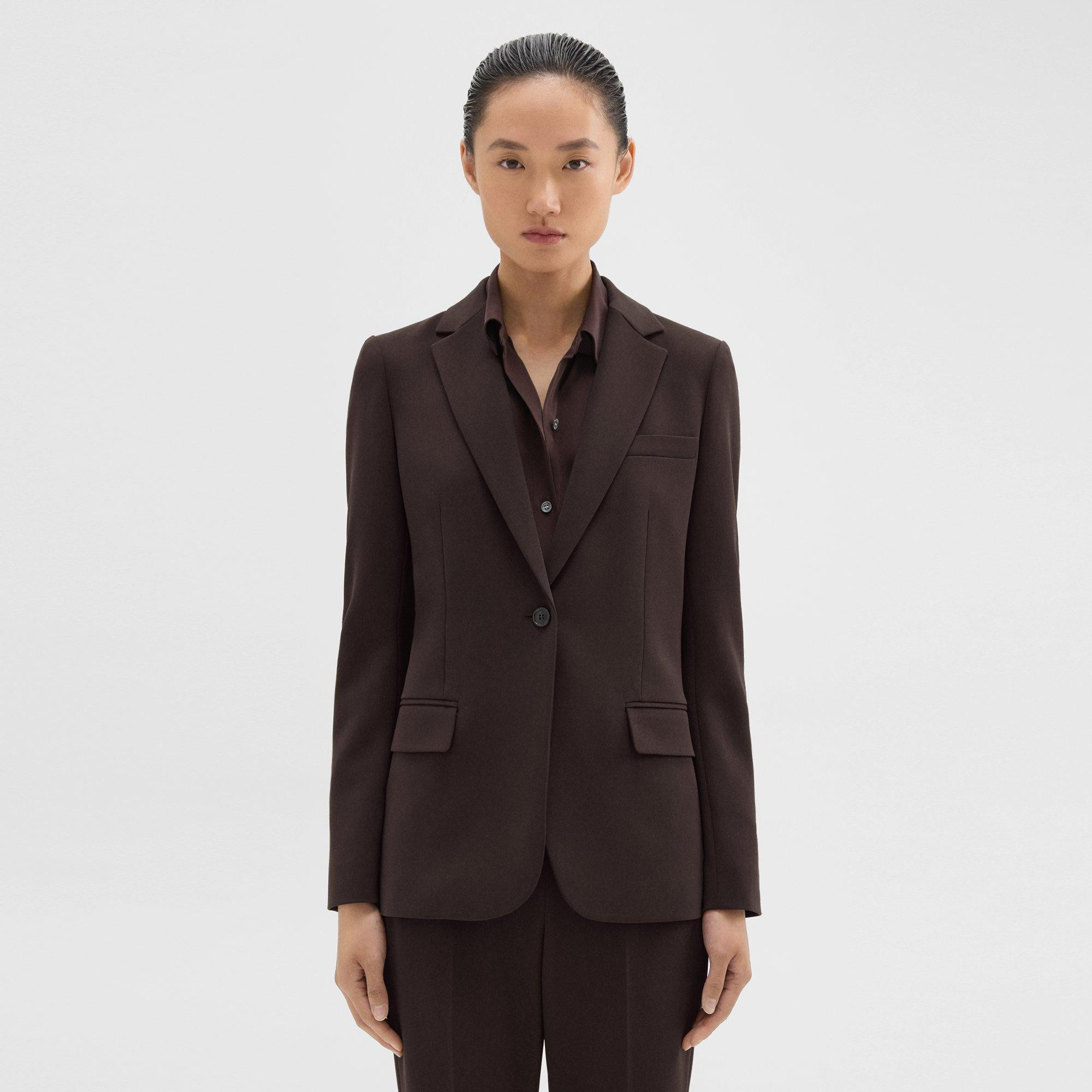 Staple Blazer in Admiral Crepe | Theory