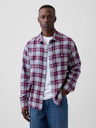 Flannel Shirt in Boxy Fit | Gap Factory