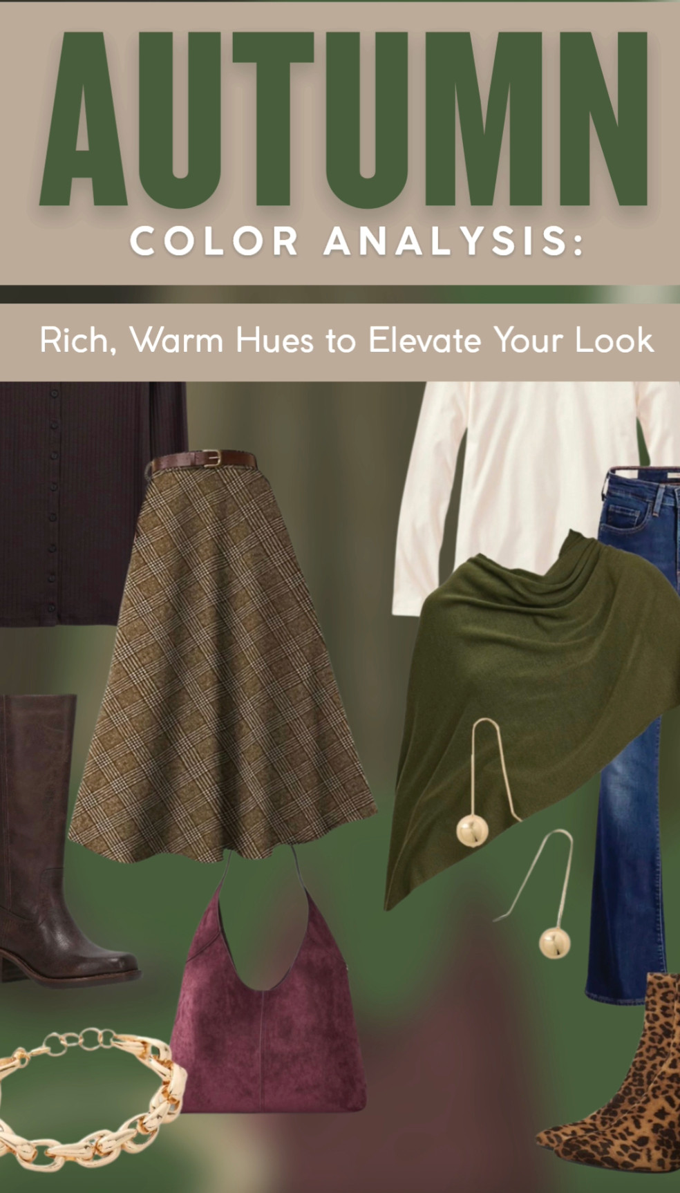 If you’re an Autumn in color analysis, earthy tones like olive, rust, mustard, camel, and deep teal are your power colors. These shades add warmth, depth, and instant polish—no extra effort required. Shop pieces that bring out your natural glow and make every outfit feel intentional. 

 #LTKSeasonal #LTKFindsUnder100 #LTKWorkwear