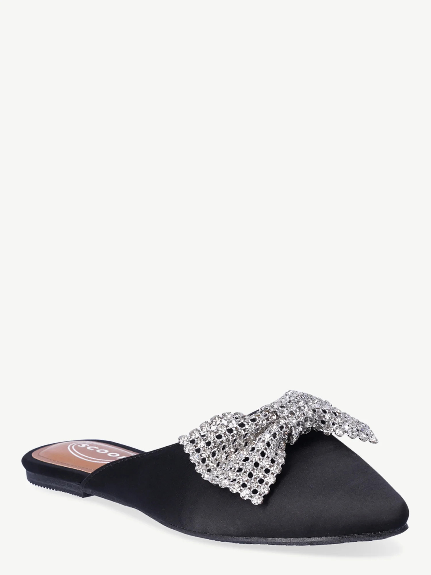 Scoop Women’s Point Toe Slingback Mules with Bow | Walmart (US)