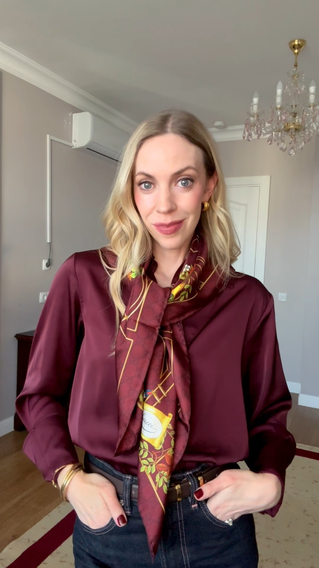 My favorite new accessory for fall is this burgundy silk scarf from Gucci - the details are everything 😍

#LTKSeasonal #LTKOver40 #LTKStyleTip