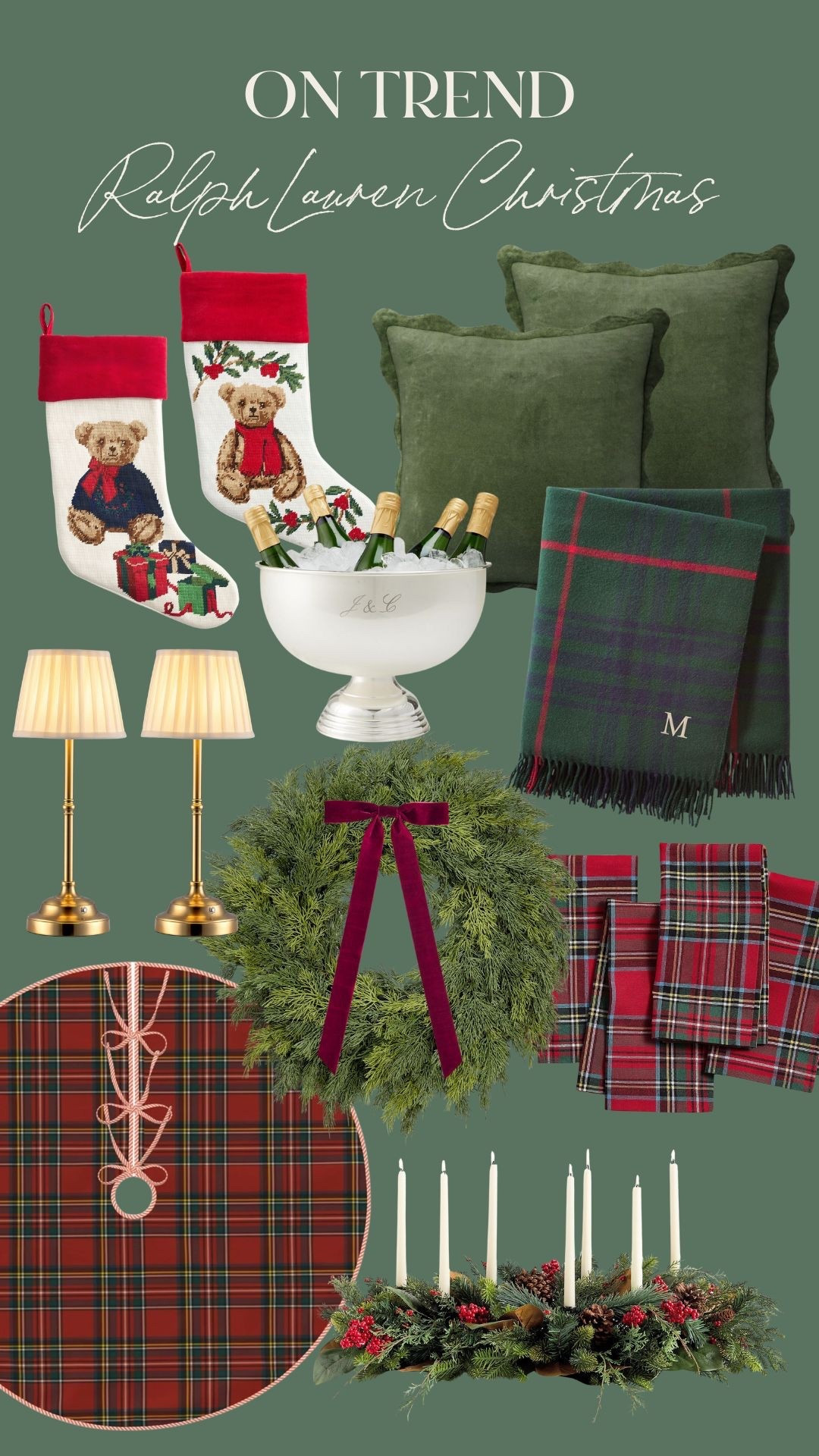 Ralph Lauren Christmas is trending and I’m not mad about it 😉 so many cute classic finds for the upcoming holiday season! 🎄🎅🏼