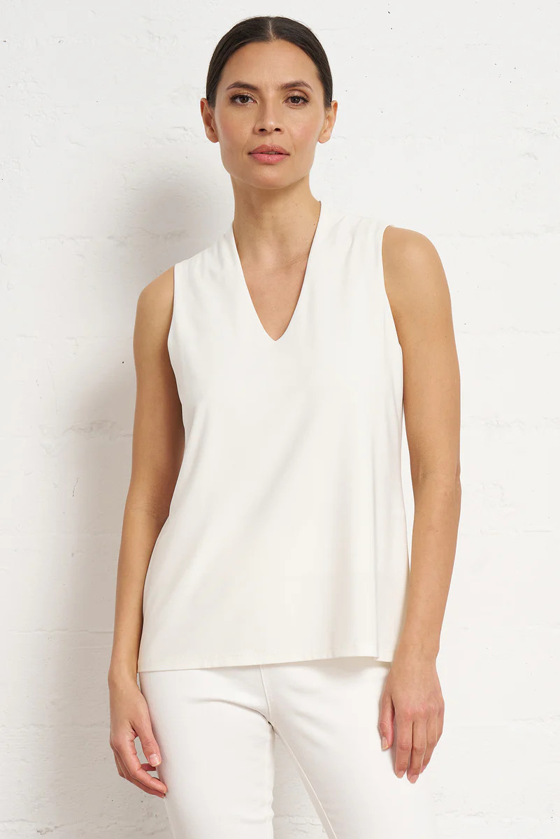 Essential Sleeveless Top for Women | V-Neck | Franne Golde | Franne Golde