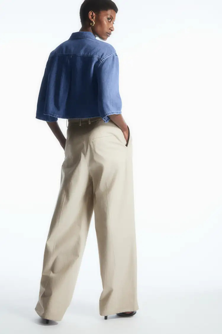 CROPPED DENIM SHIRT | COS UK