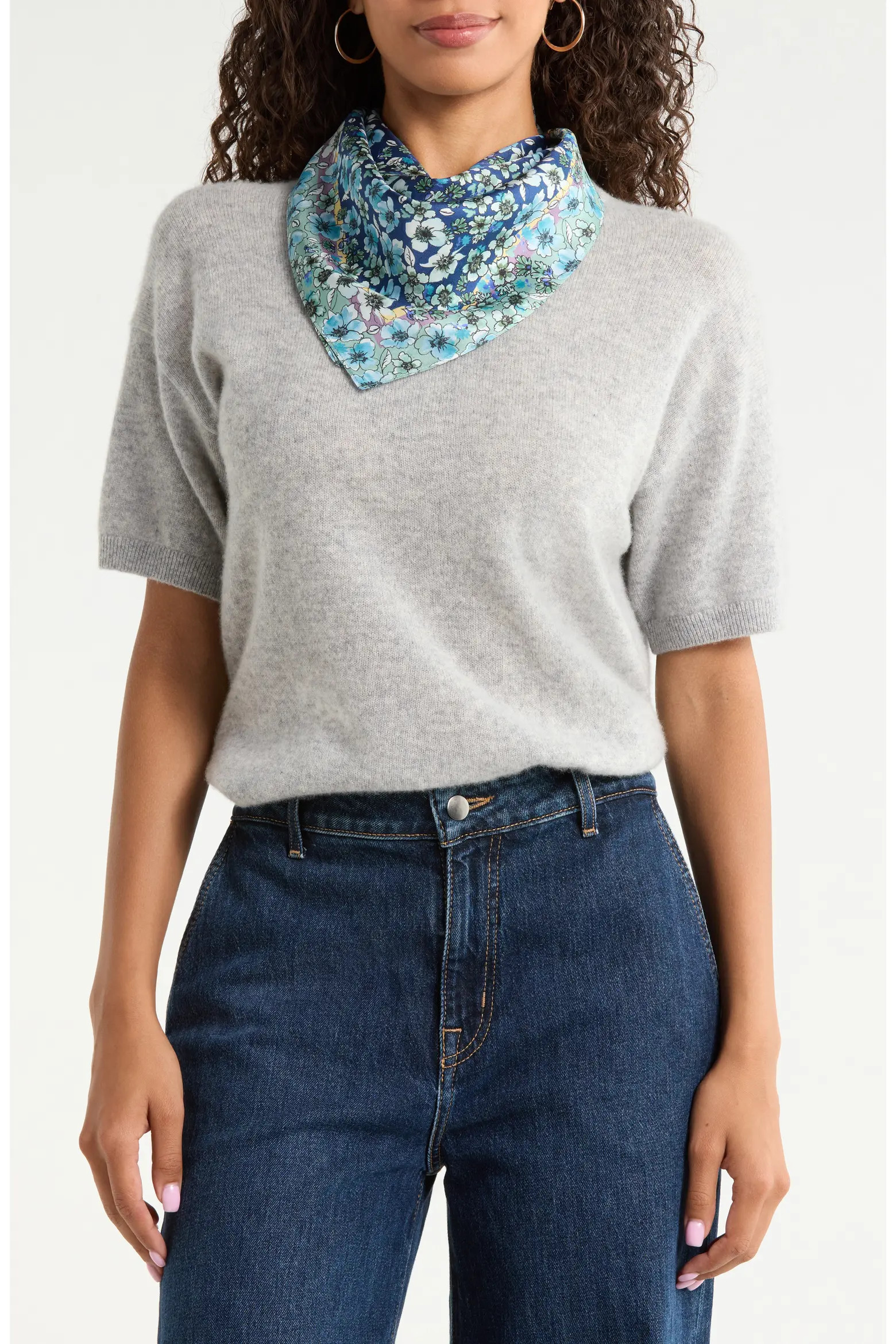 Print Silk Square Scarf (Women) | Nordstrom | Nordstrom
