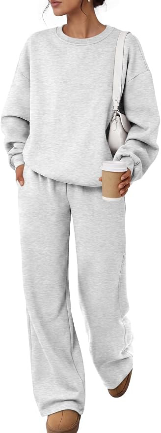 Trendy Queen Womens 2 Piece Sweatsuit Fall Sweat Outfits Lounge Sets 2026 | Amazon (US)