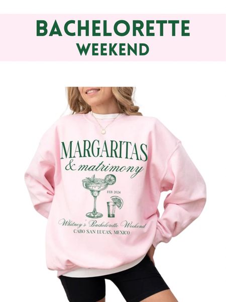 Margs and Matrimony Bachelorette Party. Margs and Matrimony Bachelorette Tequila Bachelorette sweatshirts. Margarita Bachelorette. Margaritas and Matrimony Bachelorette. Etsy bachelorette party finds. Etsy bachelorette party sweatshirts.

#LTKWedding #LTKFindsUnder50 #LTKParties