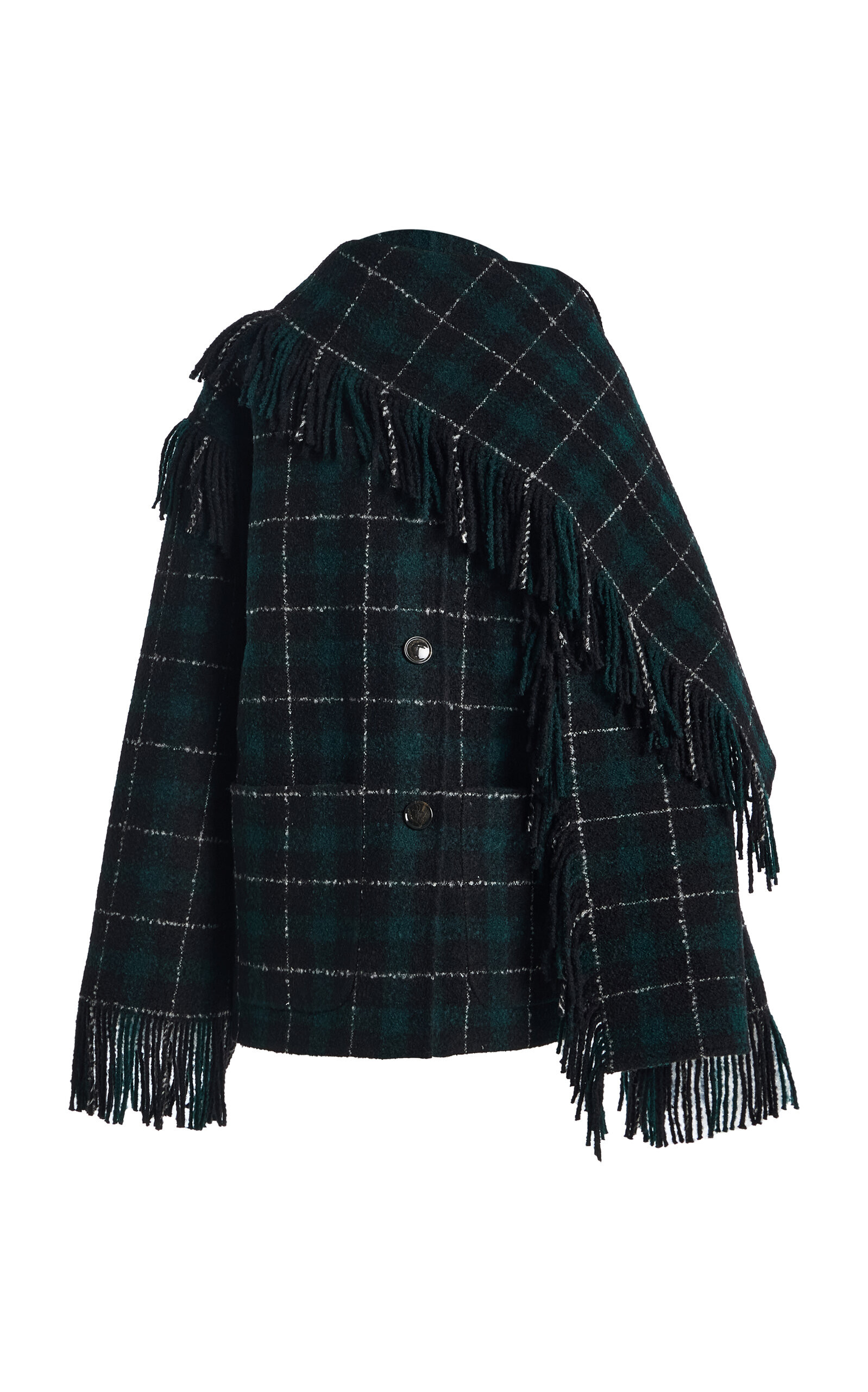 Toteme Fringed Scarf Wool-Blend Jacket - Moda Operandi | Moda Operandi (Global)