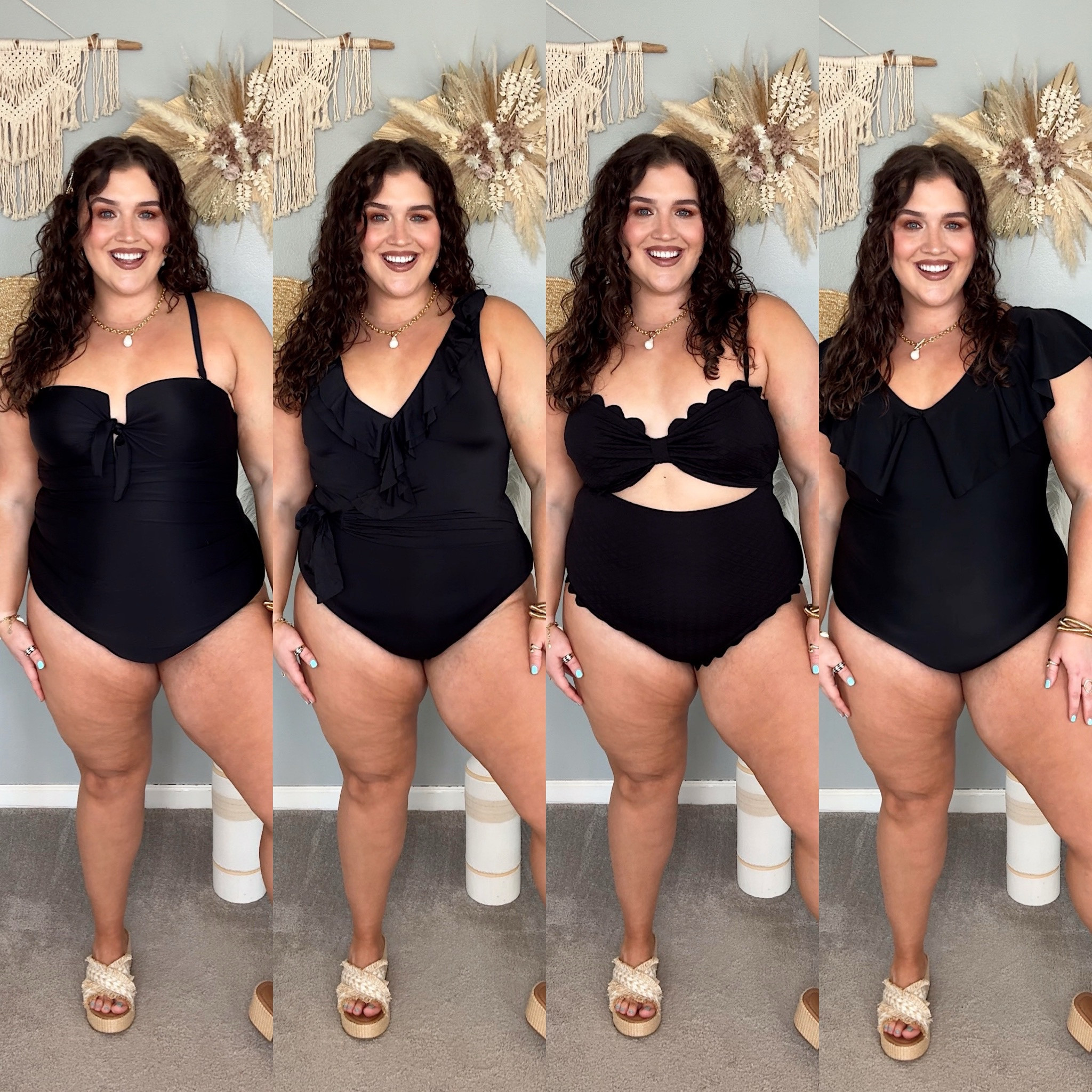 Amazon curvy black one piece swimsuits 🖤☀️🐚 Size XXL in each #swimsuits 

#LTKSwim #LTKStyleTip #LTKPlusSize