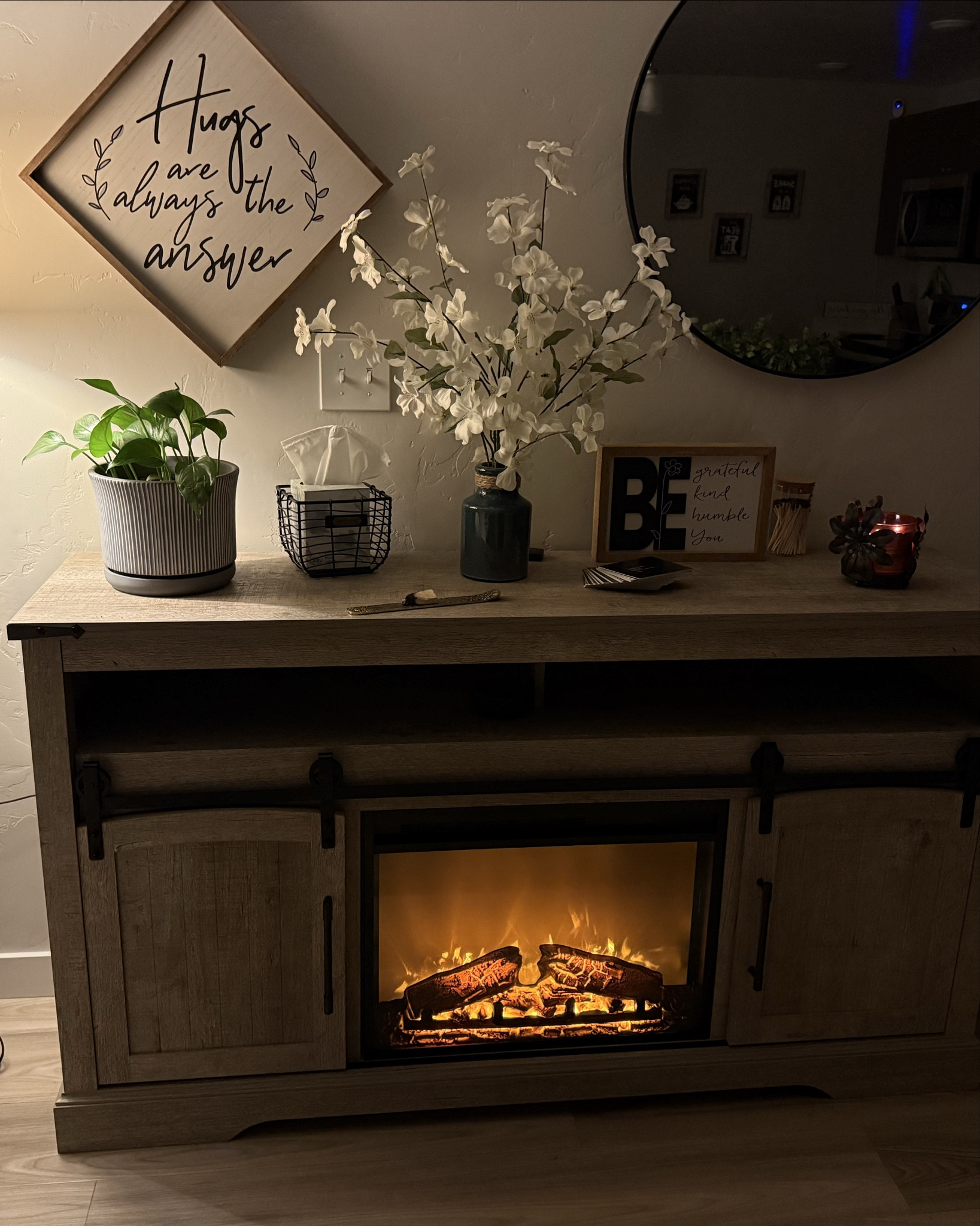 Fire place TV stand 🔥

#LTKHome #LTKSaleAlert #LTKHoliday