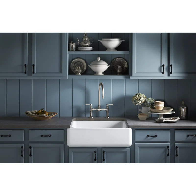 K-6487-0 Whitehaven 29.69" L x 21.69" W Farmhouse Single Bowl Kitchen Sink | Wayfair North America