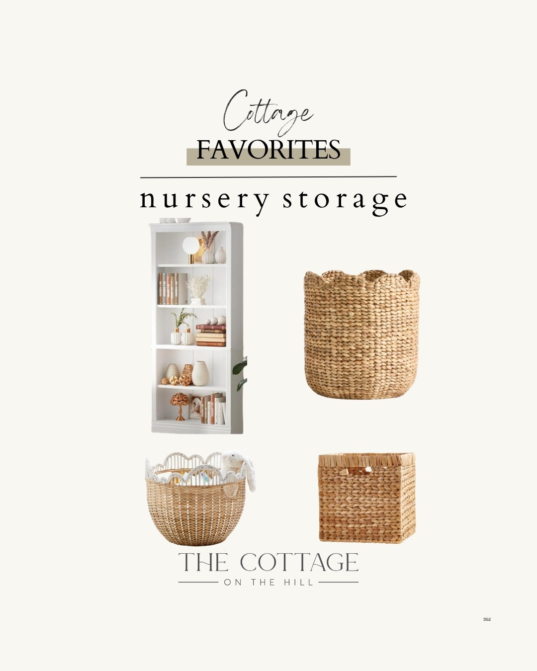 Cottage favorites: nursery storage 

#LTKHome #LTKStyleTip