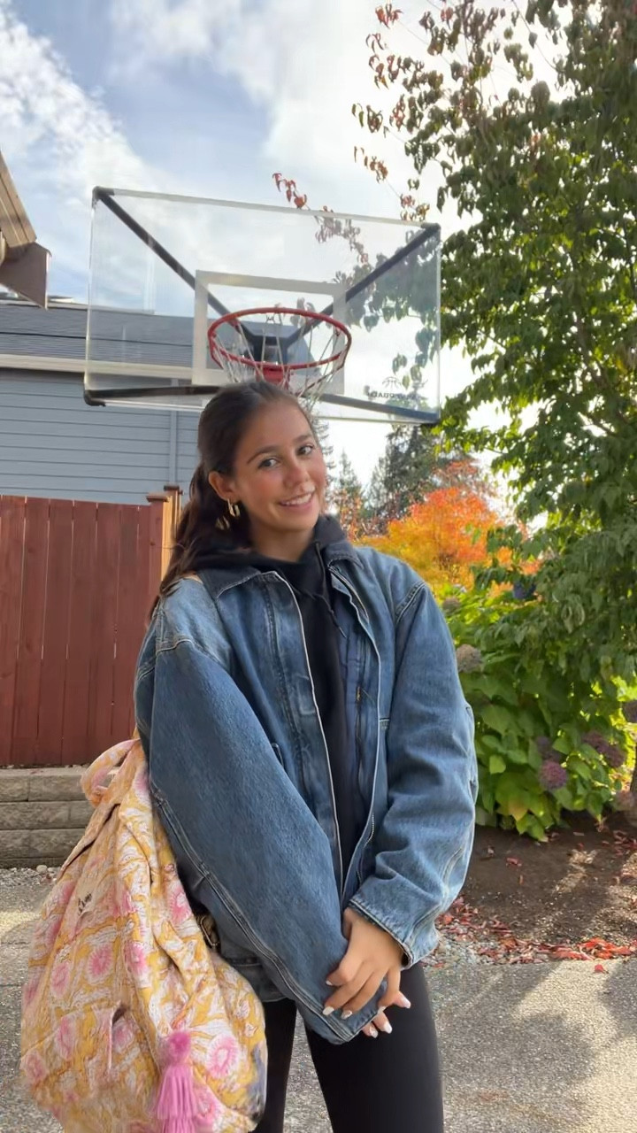 fall school fit 
jean jacket: medium
sweatshirt: medium
leggings: 2 
