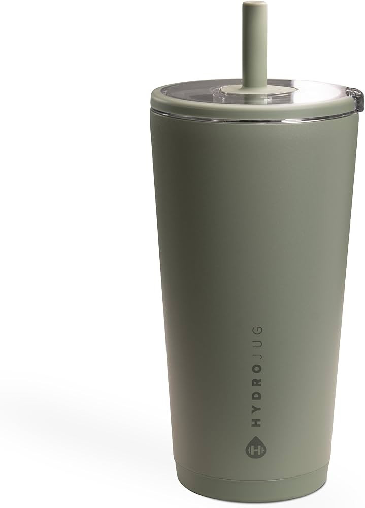 HydroJug Everyday Tumbler 20 oz \u2013 Ceramic-Lined Insulated Tumbler with Straw and Soft-Touch ... | Amazon (US)