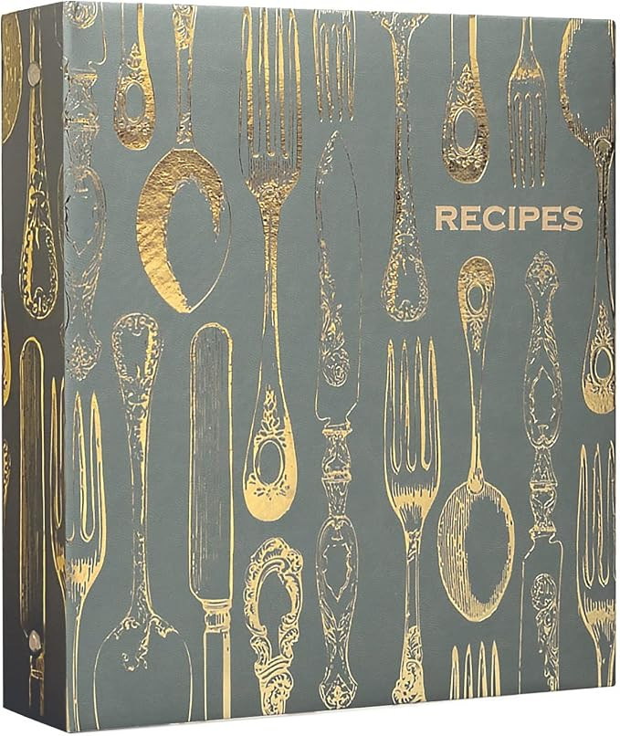 Amazon.com: Eccolo Recipe Binder, 3 Ring Recipe Organizer for The Kitchen with Clear Plastic Slee... | Amazon (US)