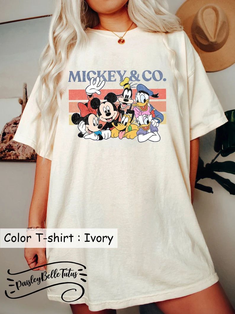 Vintage Mickey and Co Comfort Colors Shirt Disney Friends - Etsy | Etsy (US)