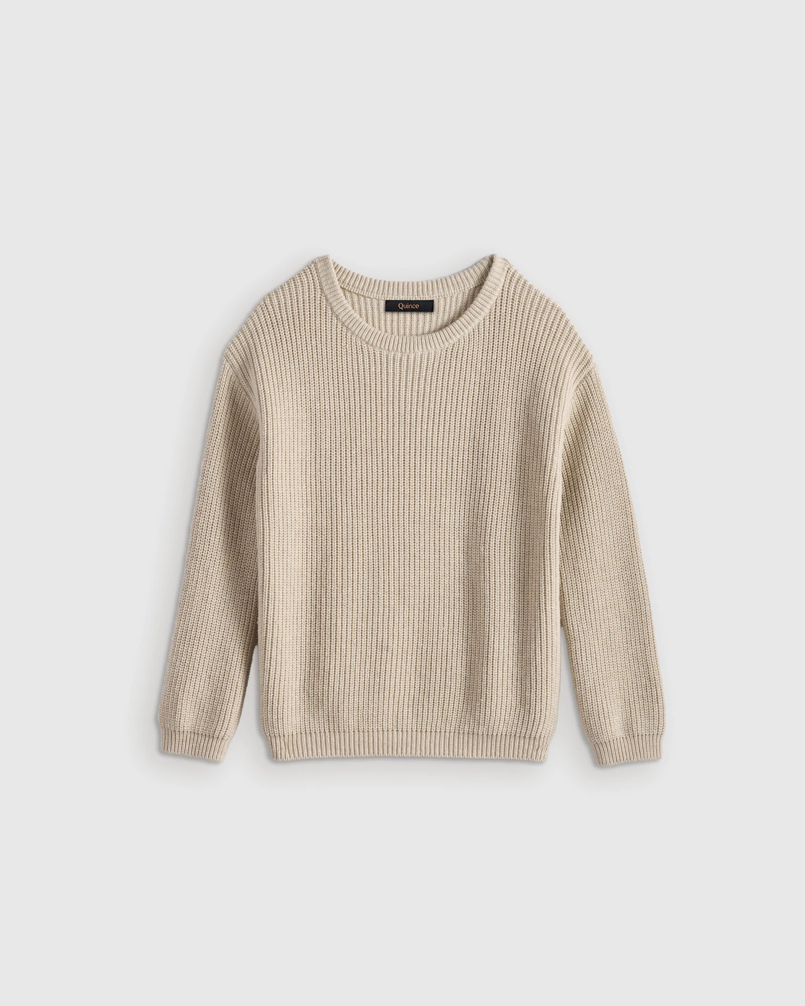 Quince | Fisherman Tunic Sweater in Agave, Size 10, Organic Cotton | Quince