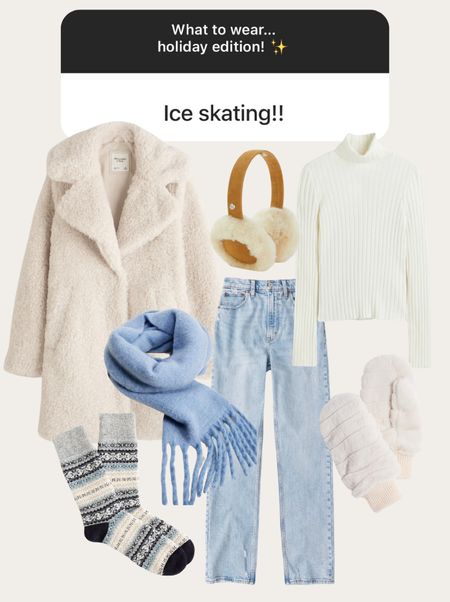 Ice skating outfit. Holiday outfit. Winter outfit 

#LTKSeasonal #LTKHoliday