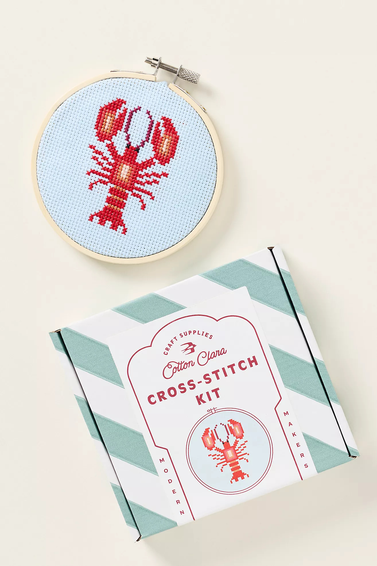 Cotton Clara Cross Stitch Kit | Anthropologie (US)