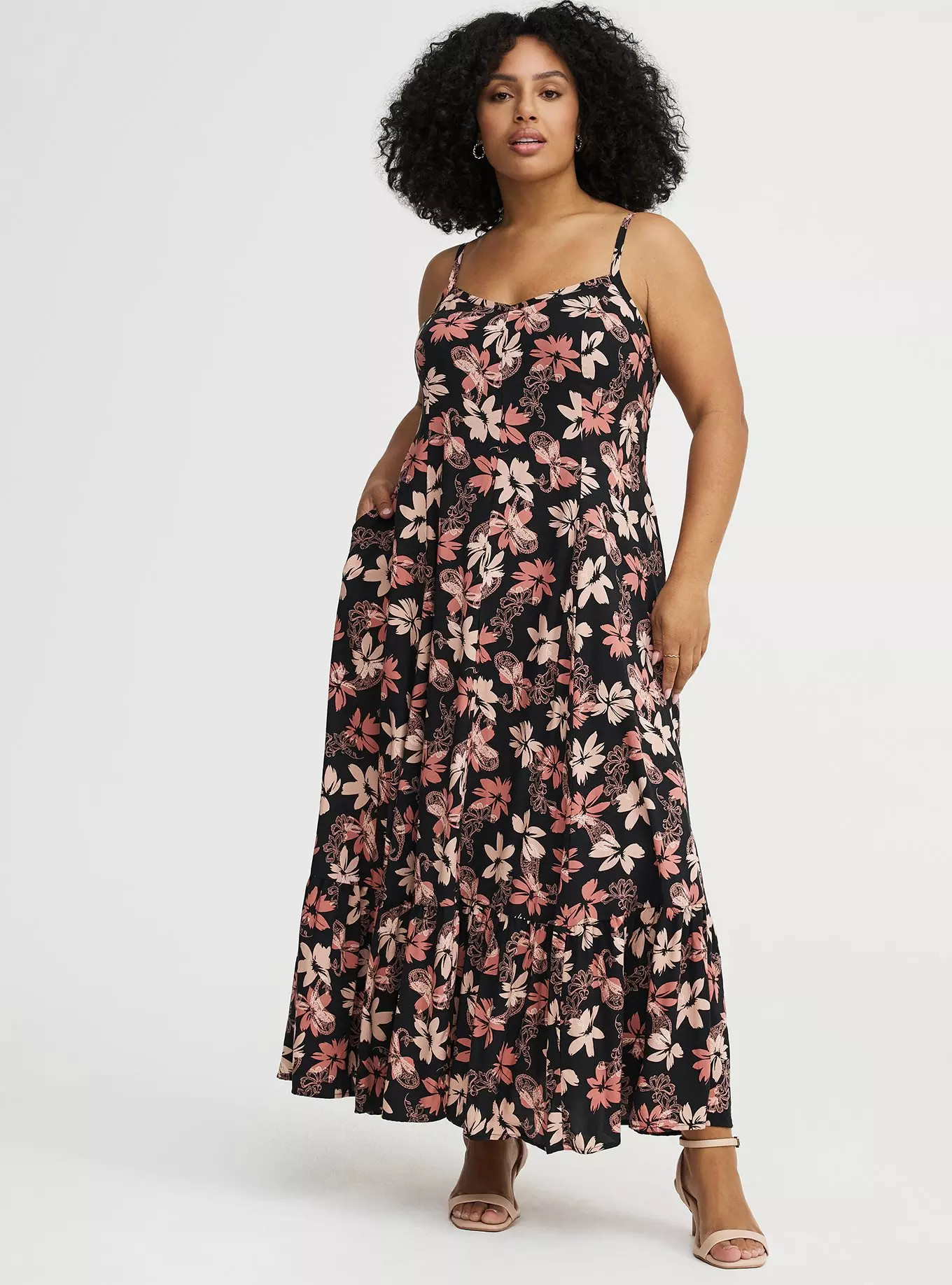 Tiered Trapeze Maxi Dress | Torrid (US & Canada)