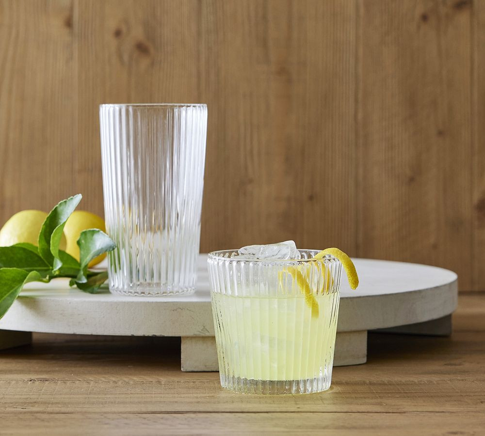 Rigato Glass Cocktail Glasses - Set of 4 | Pottery Barn (US)