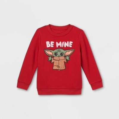 Toddler Boys' Star Wars Baby Yoda Sweatshirt - Red | Target