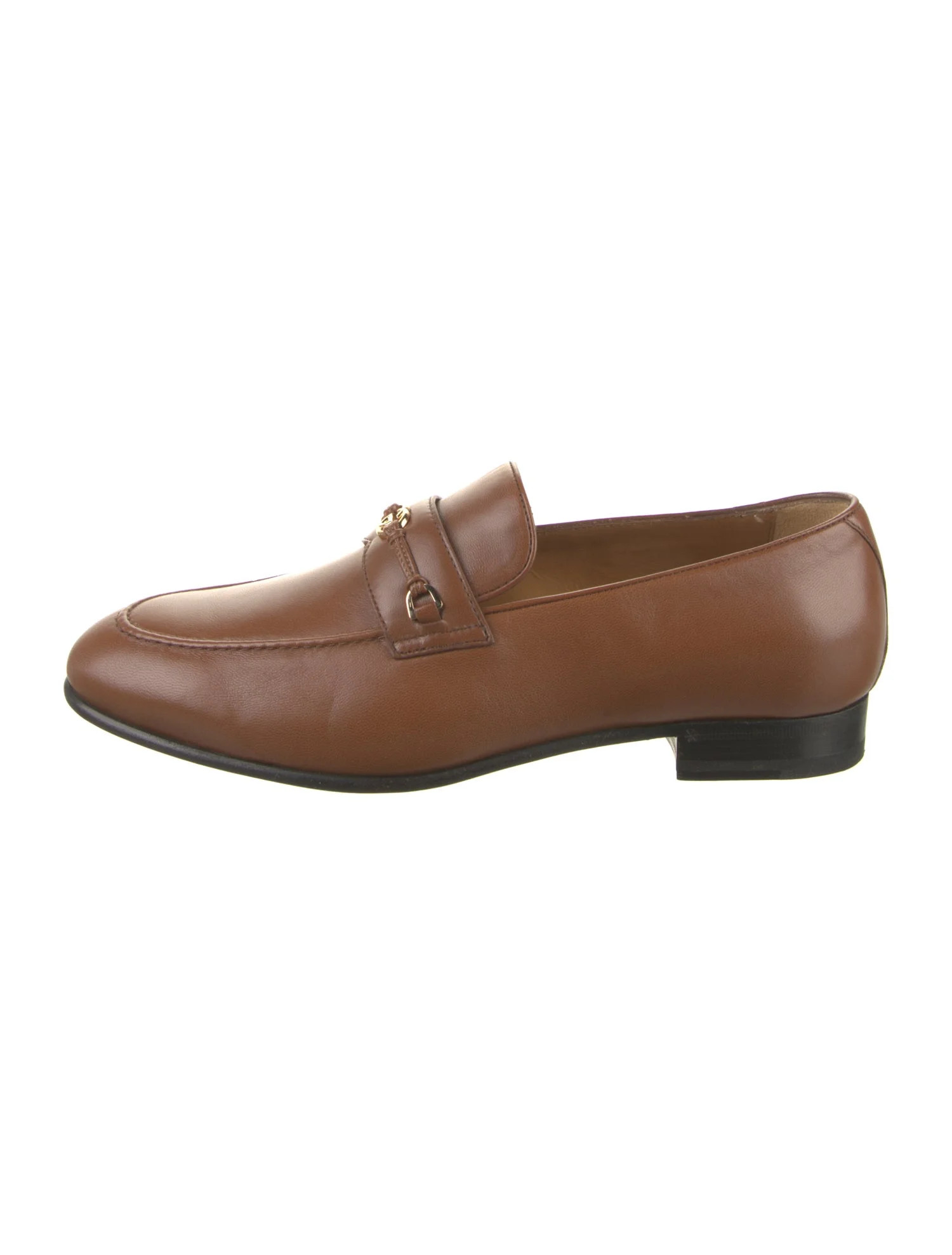 Interlocking G Logo Leather Dress Loafers | The RealReal